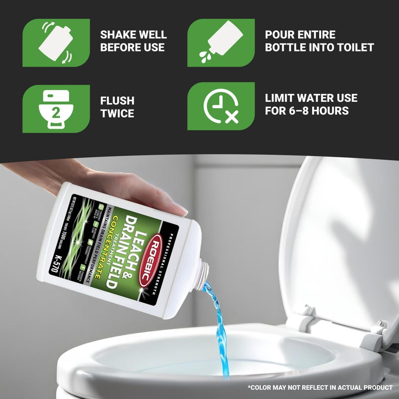 Roebic K-570-Q 32-Ounce Leach And Drain Field Opener Concentrate - Environmentally Friendly and Biodegradable Solution - Image 3
